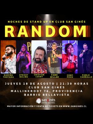 Random, un show de stand up comedy en Club San Ginés